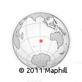Outline Map of the Area around 39° 39' 14" S, 91° 52' 30" E, rectangular outline