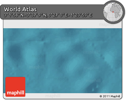 Satellite 3D Map of the Area around 3° 19' 33" N, 0° 55' 29" E