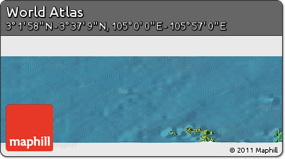 Satellite Panoramic Map of the Area around 3° 19' 33" N, 105° 28' 29" E