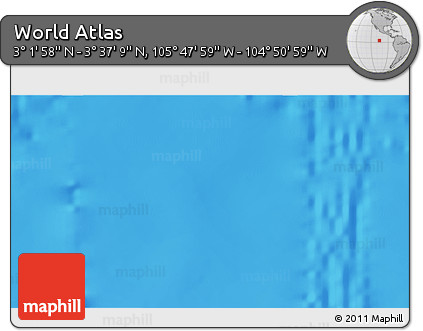 Physical 3D Map of the Area around 3° 19' 33" N, 105° 19' 29" W
