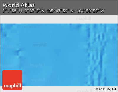 Physical 3D Map of the Area around 3° 19' 33" N, 105° 19' 29" W