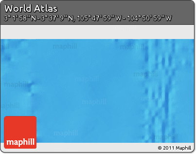 Physical 3D Map of the Area around 3° 19' 33" N, 105° 19' 29" W