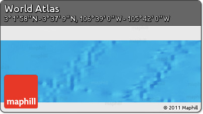 Shaded Relief Panoramic Map of the Area around 3° 19' 33" N, 106° 10' 30" W