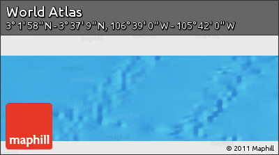 Shaded Relief Panoramic Map of the Area around 3° 19' 33" N, 106° 10' 30" W