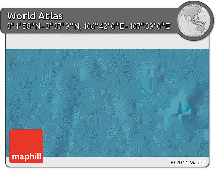 Satellite 3D Map of the Area around 3° 19' 33" N, 107° 10' 30" E