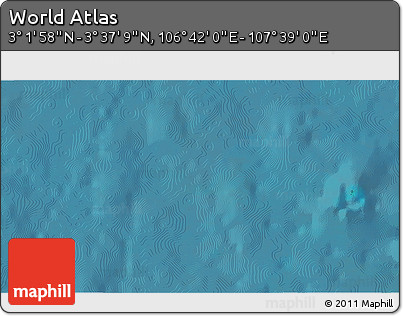 Satellite 3D Map of the Area around 3° 19' 33" N, 107° 10' 30" E