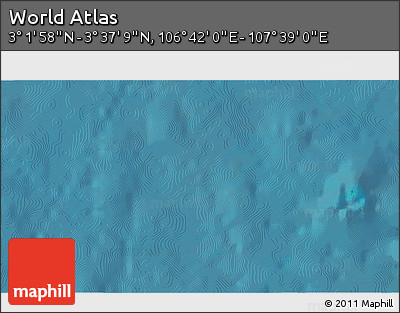 Satellite 3D Map of the Area around 3° 19' 33" N, 107° 10' 30" E
