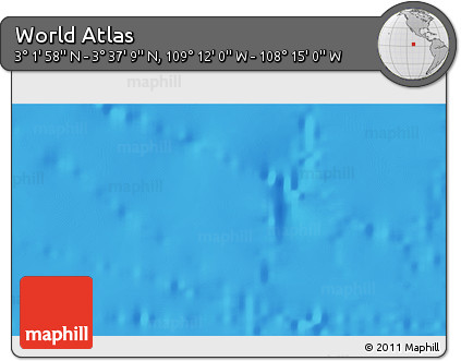 Physical 3D Map of the Area around 3° 19' 33" N, 108° 43' 29" W