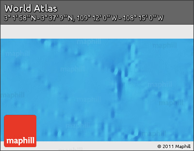 Physical 3D Map of the Area around 3° 19' 33" N, 108° 43' 29" W
