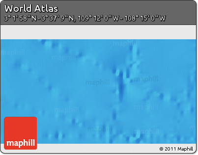 Physical 3D Map of the Area around 3° 19' 33" N, 108° 43' 29" W