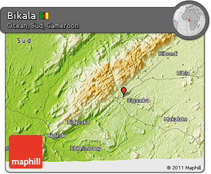 Physical 3D Map of Bikala