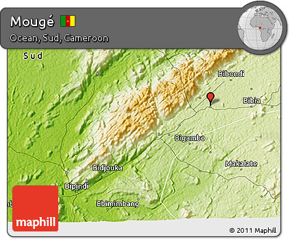 Physical 3D Map of Mougé