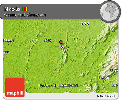 Physical 3D Map of Nkolo