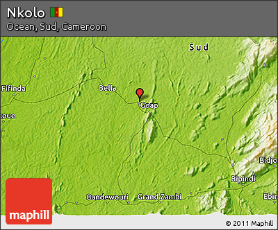 Physical 3D Map of Nkolo