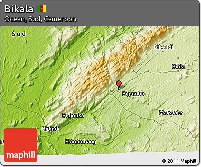 Physical 3D Map of Bikala