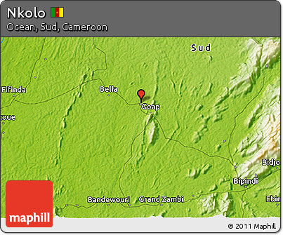 Physical 3D Map of Nkolo
