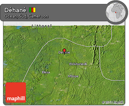 Satellite 3D Map of Déhané
