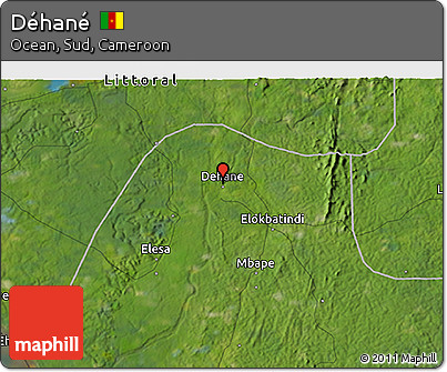 Satellite 3D Map of Déhané