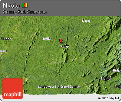 Satellite 3D Map of Nkolo