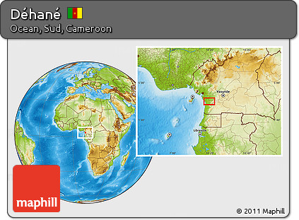 Physical Location Map of Déhané