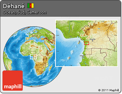 Physical Location Map of Déhané