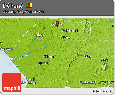 Physical Panoramic Map of Déhané