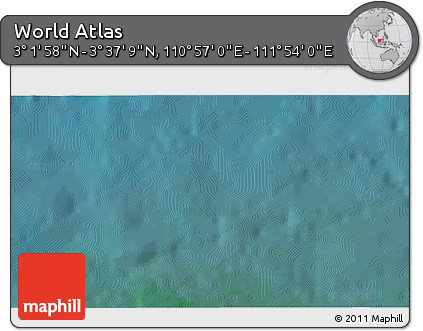 Satellite 3D Map of the Area around 3° 19' 33" N, 111° 25' 30" E