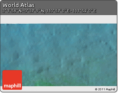 Satellite 3D Map of the Area around 3° 19' 33" N, 111° 25' 30" E