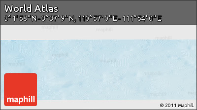 Physical Panoramic Map of the Area around 3° 19' 33" N, 111° 25' 30" E