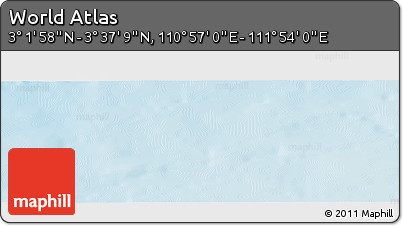 Physical Panoramic Map of the Area around 3° 19' 33" N, 111° 25' 30" E