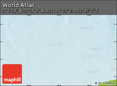 Physical Map of the Area around 3° 19' 33" N, 112° 16' 30" E
