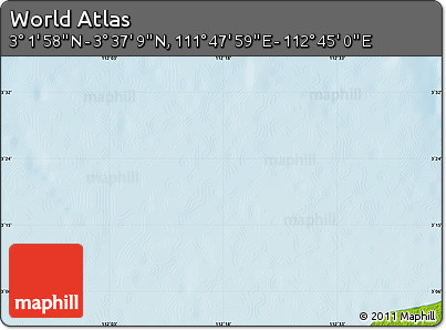 Physical Map of the Area around 3° 19' 33" N, 112° 16' 30" E