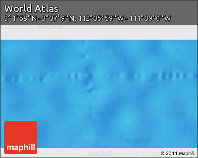 Physical 3D Map of the Area around 3° 19' 33" N, 112° 7' 30" W