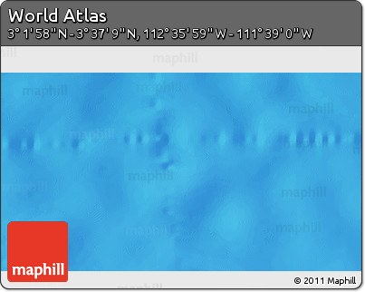 Physical 3D Map of the Area around 3° 19' 33" N, 112° 7' 30" W