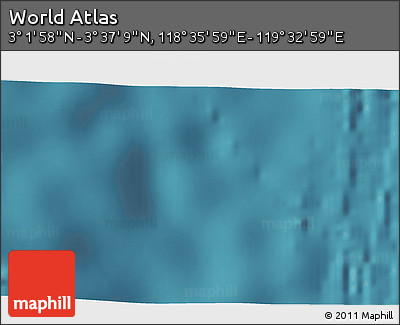Satellite 3D Map of the Area around 3° 19' 33" N, 119° 4' 29" E