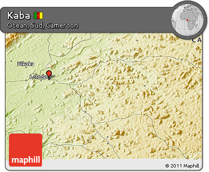 Physical 3D Map of Kaba