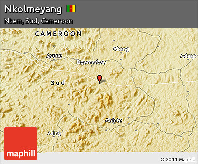 Physical 3D Map of Nkolmeyang