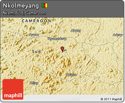 Physical 3D Map of Nkolmeyang