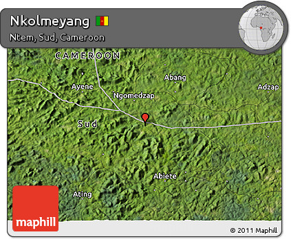 Satellite 3D Map of Nkolmeyang