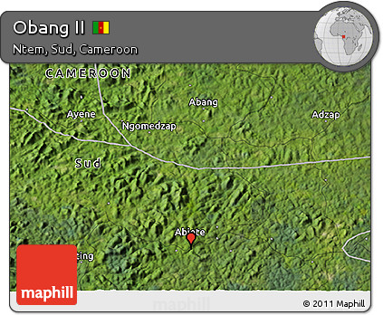 Satellite 3D Map of Obang II