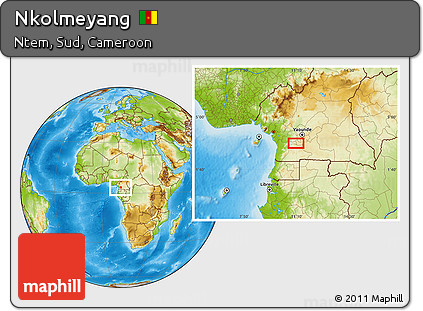 Physical Location Map of Nkolmeyang