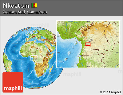 Physical Location Map of Nkoatom
