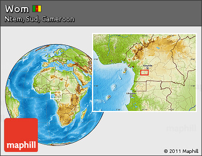 Physical Location Map of Wom