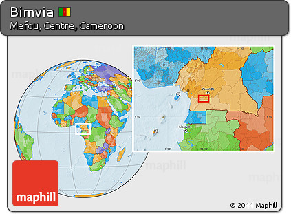 Political Location Map of Bimvia