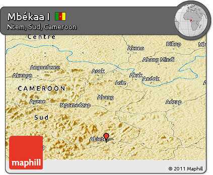 Physical Panoramic Map of Mbékaa I