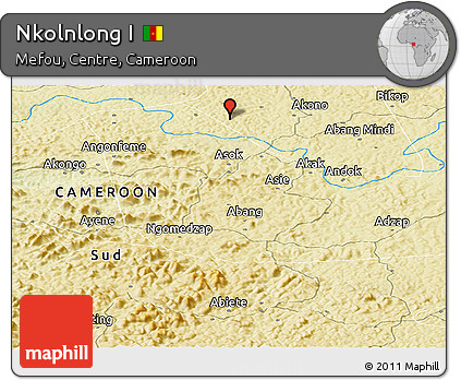 Physical Panoramic Map of Nkolnlong I