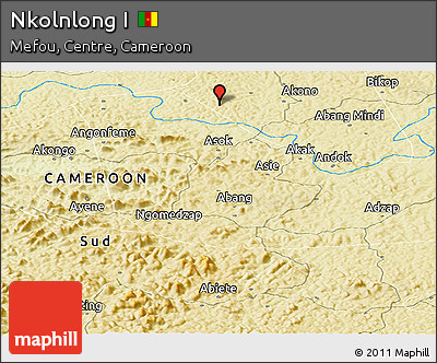 Physical Panoramic Map of Nkolnlong I