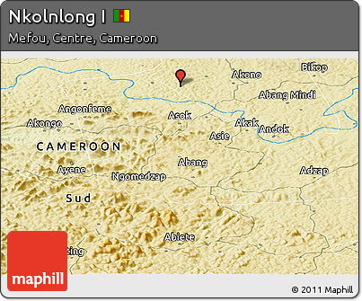 Physical Panoramic Map of Nkolnlong I