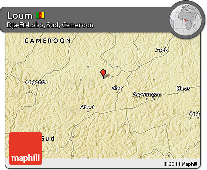 Physical 3D Map of Loum