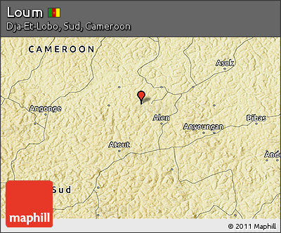 Physical 3D Map of Loum